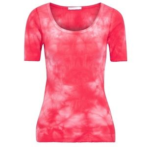 Helmut Lang Ribbed Cotton Tie Dyed Tee
